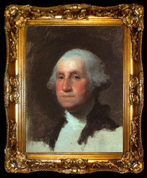 framed  Gilbert Charles Stuart George Washington, ta009-2